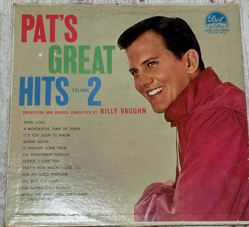 Pat Boone - Pat's Great Hits Volume 2 Vinyl LP Dot DLP-3261